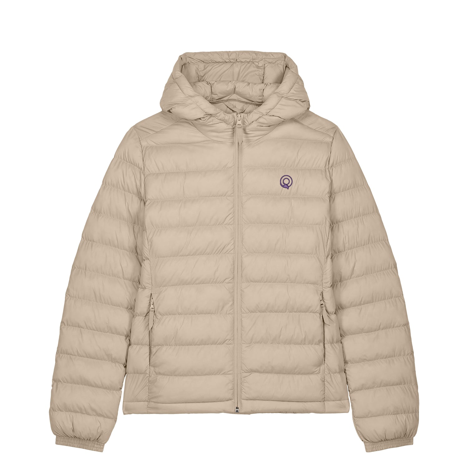 EARTH Padded Jacket for Women Sand Beige – Lightweight Quilted Jacket in 100% Recycled Nylon