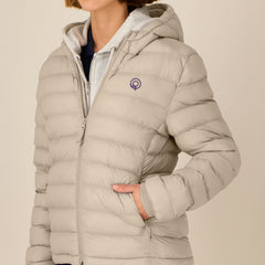 EARTH Padded Jacket for Women in Beige – Sustainable Statement Jacket for Women