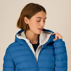 EARTH Padded Jacket for Women in blue – Minimalist Vegan Women’s Jacket
