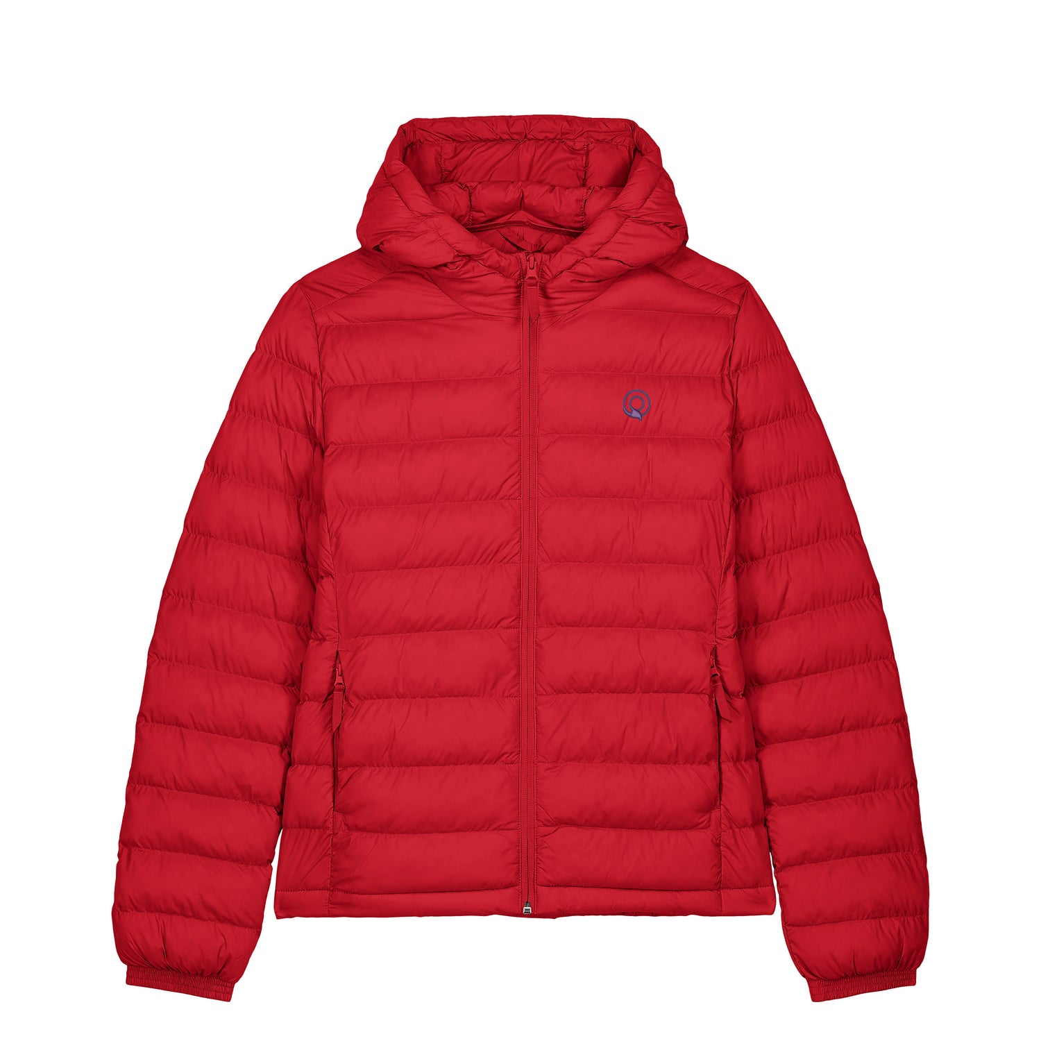 EARTH Steppjacke für Damen in Rot – Gesteppte Jacke mit verstellbarem Saum