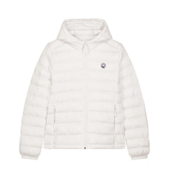 EARTH Padded Jacket for Women in Off White – Clean Quilted Jacket in Recycled Nylon