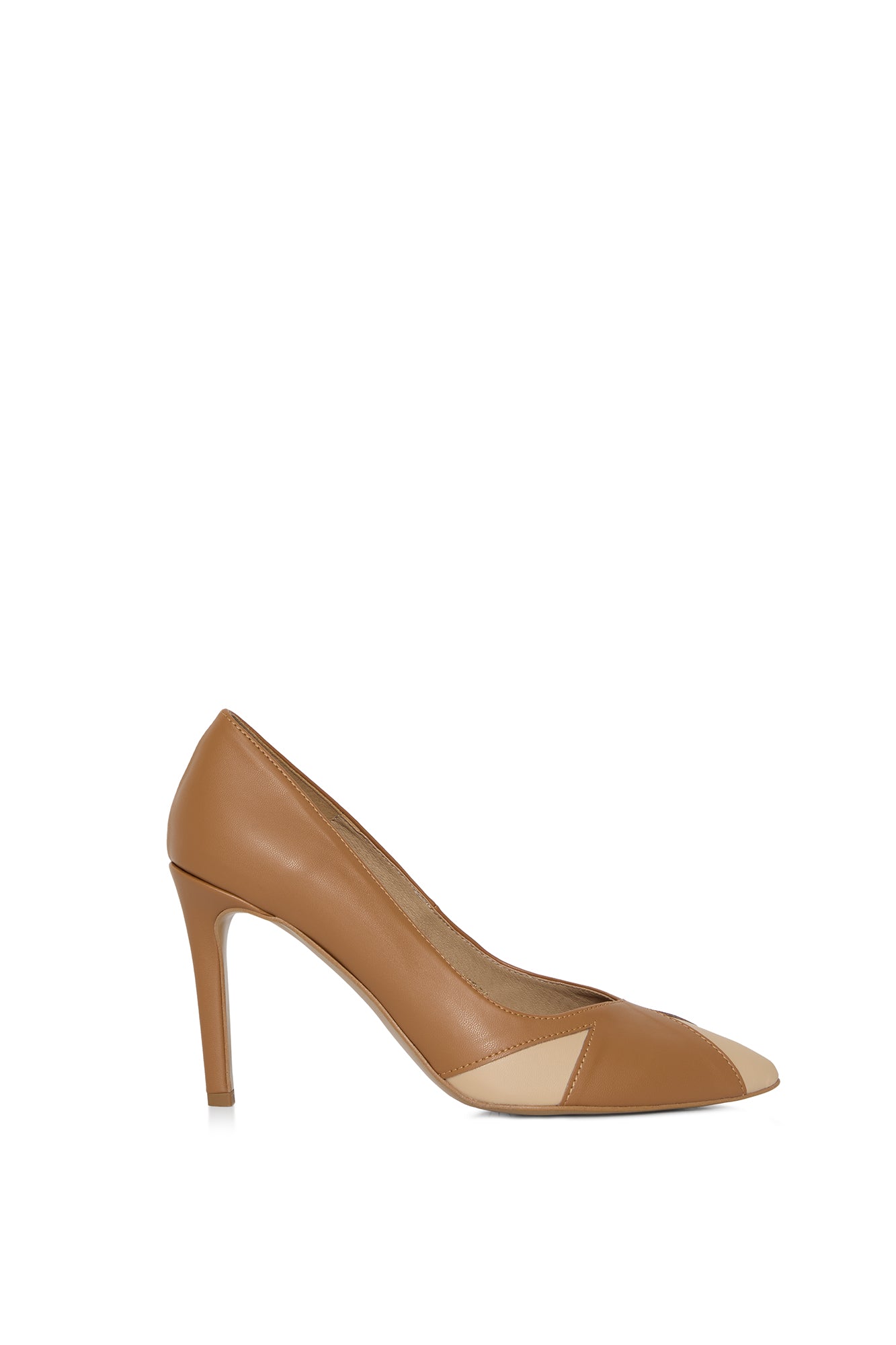 IVO caramel & almond – vegan heels made from mushroom leather
