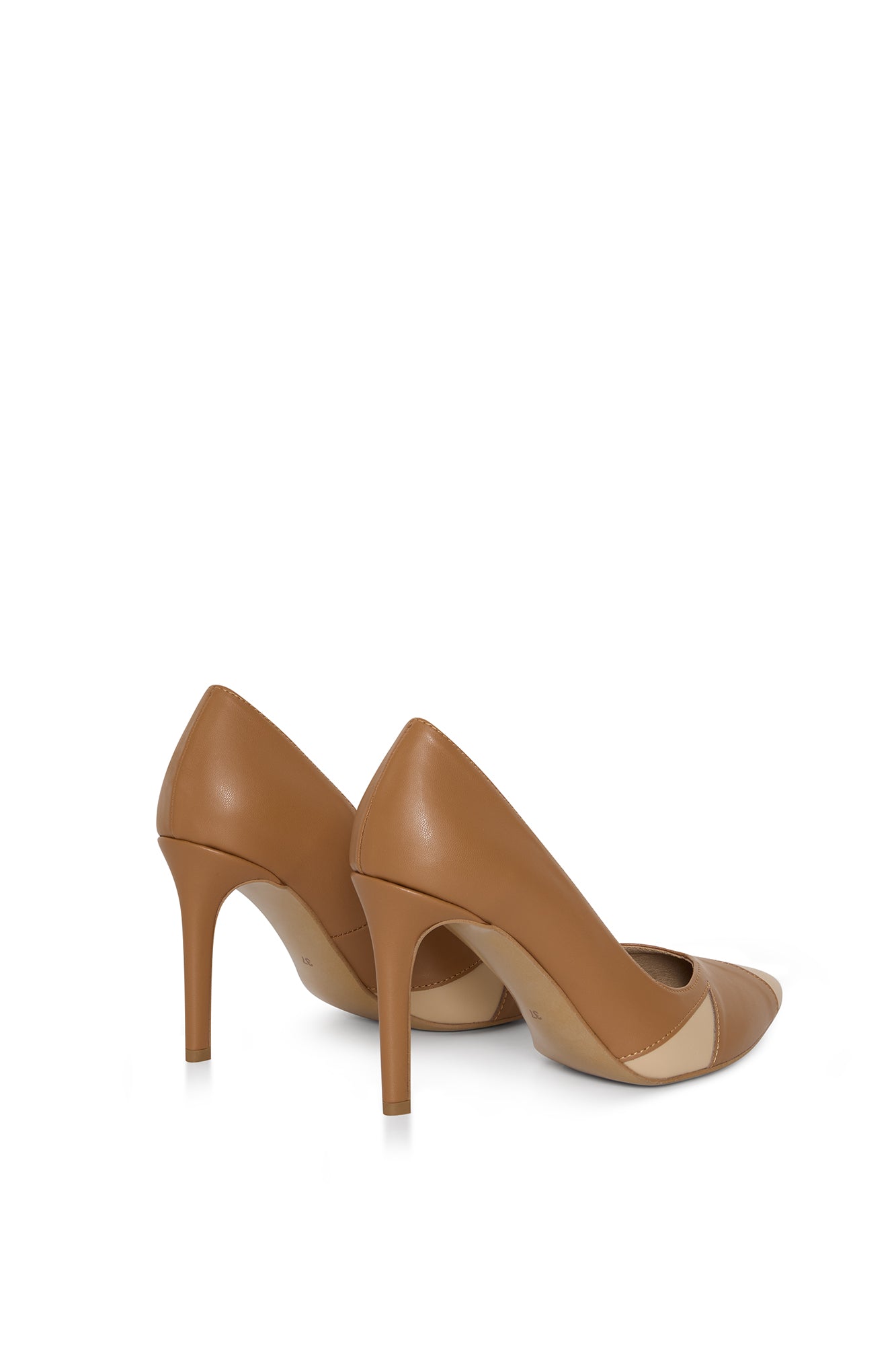 IVO caramel & almond – vegan heels made from mushroom leather