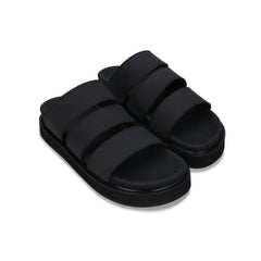gepolstert Sschwarz Sandalen | NAE Vegan Shoes