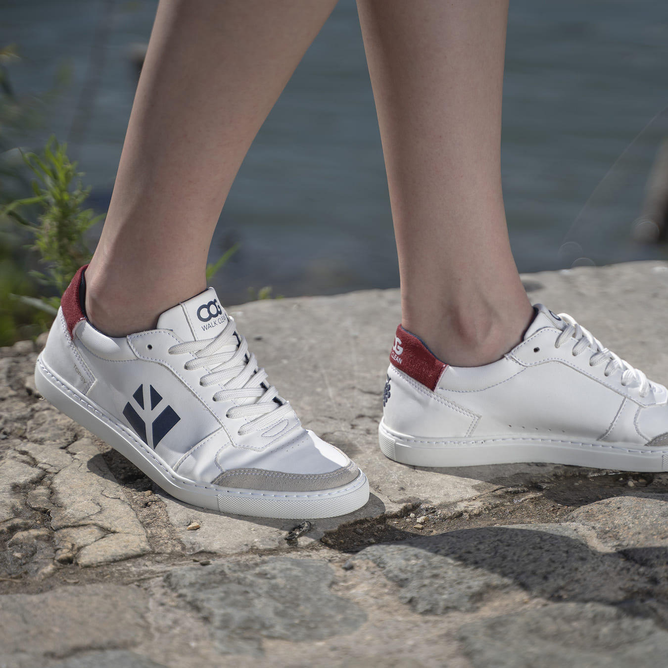 Topsy Sneaker - White Blue Red