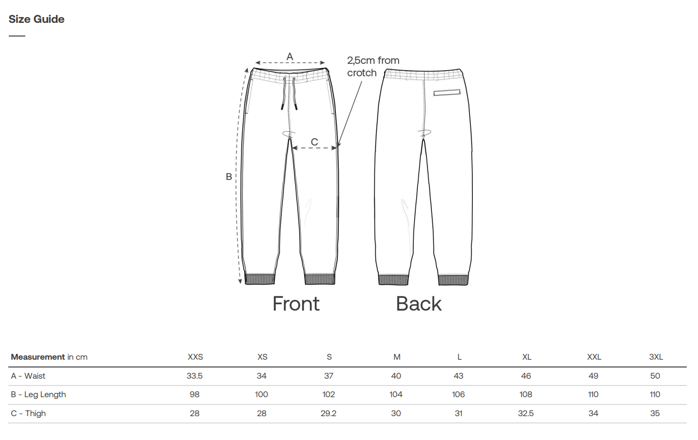 VINTAGE Joggers in Organic Cotton / 5 Colors