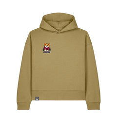 NEW WORLD GUARDIANS Kobold Guardians unisex organic cotton hoodie in faded olive – front view