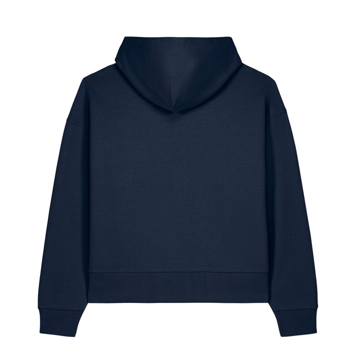 NEW WORLD GUARDIANS Leave No One Behind Unisex-Hoodie aus Bio-Baumwolle in Dunkelblau – Rückansicht