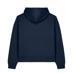 NEW WORLD GUARDIANS Leave No One Behind Unisex-Hoodie aus Bio-Baumwolle in Dunkelblau – Rückansicht
