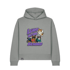 NEW WORLD GUARDIANS Leave No One Behind Unisex-Hoodie aus Bio-Baumwolle in Hellgrau – Vorderansicht