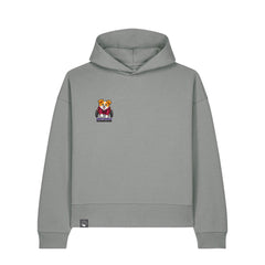 NEW WORLD GUARDIANS Kobold Guardians unisex organic cotton hoodie in light grey – front view