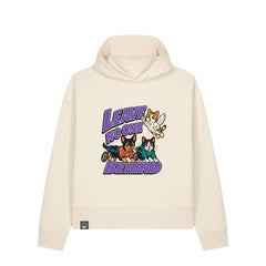 NEW WORLD GUARDIANS Leave No One Behind Unisex-Hoodie aus Bio-Baumwolle in Natur – Vorderansicht