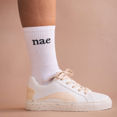 calcetines blancos de algodn orgánico NAE