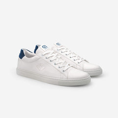 Winton Sneaker - Weiß Blau V2 – Dreiviertelansicht
