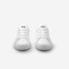 Sneakers baskets basses végan et écologique blanc vert - Winton Cog