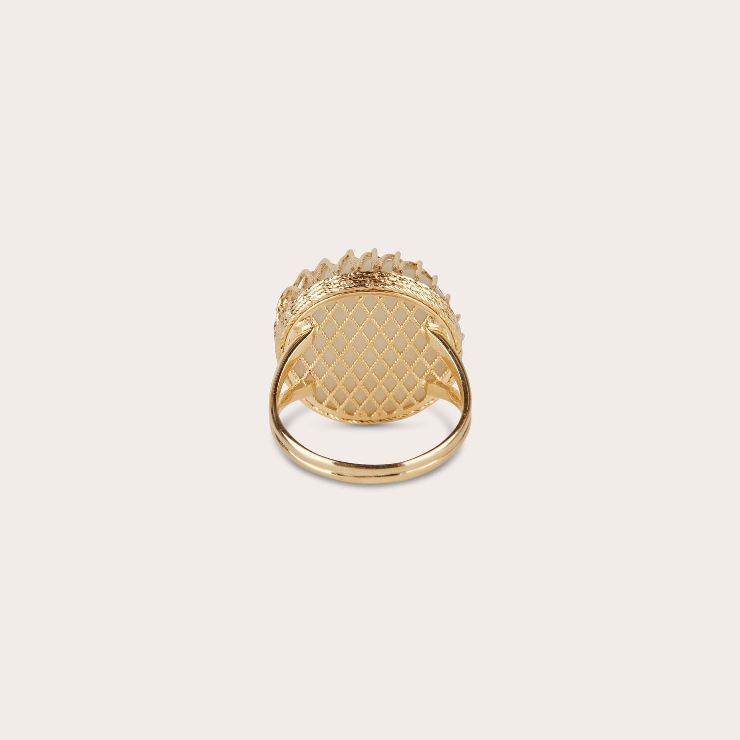 Chalcedon Ring 14 Karat Gold