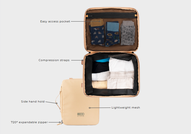 Kompressionstasche Beige