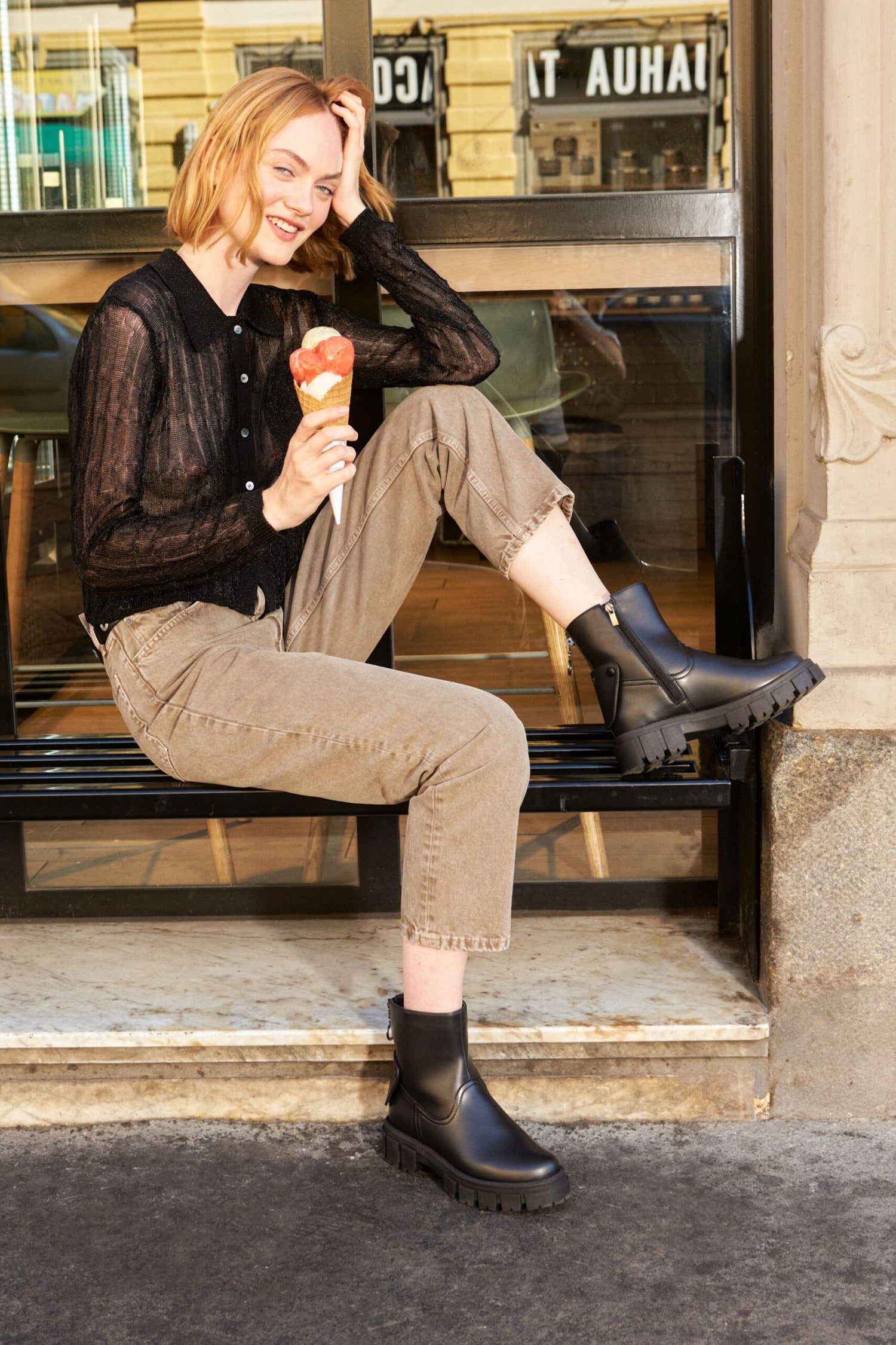 KAMA 2 in 1 Schwarze Vegane Boots