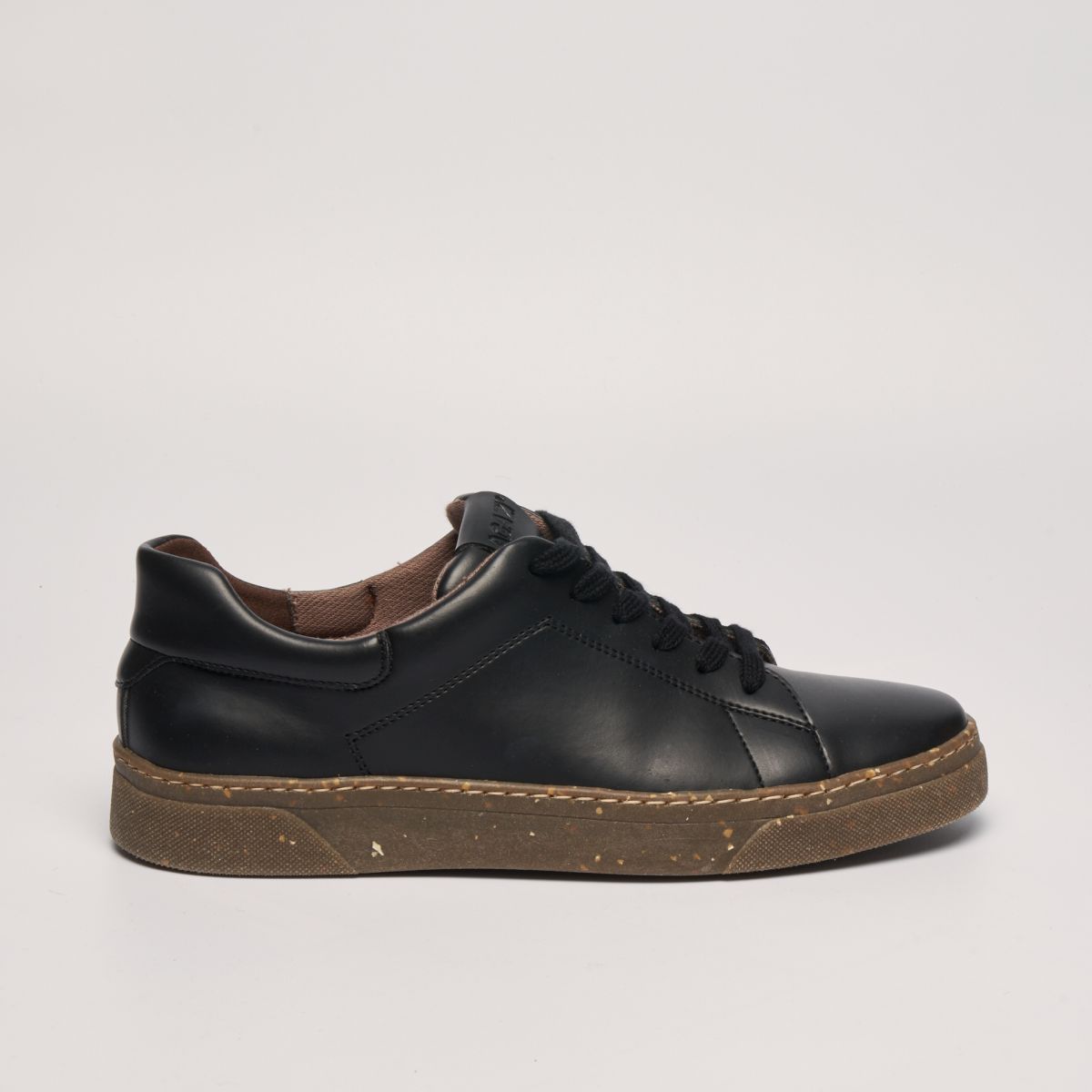 JACOB Black Vegan Sneakers in Apple Leather