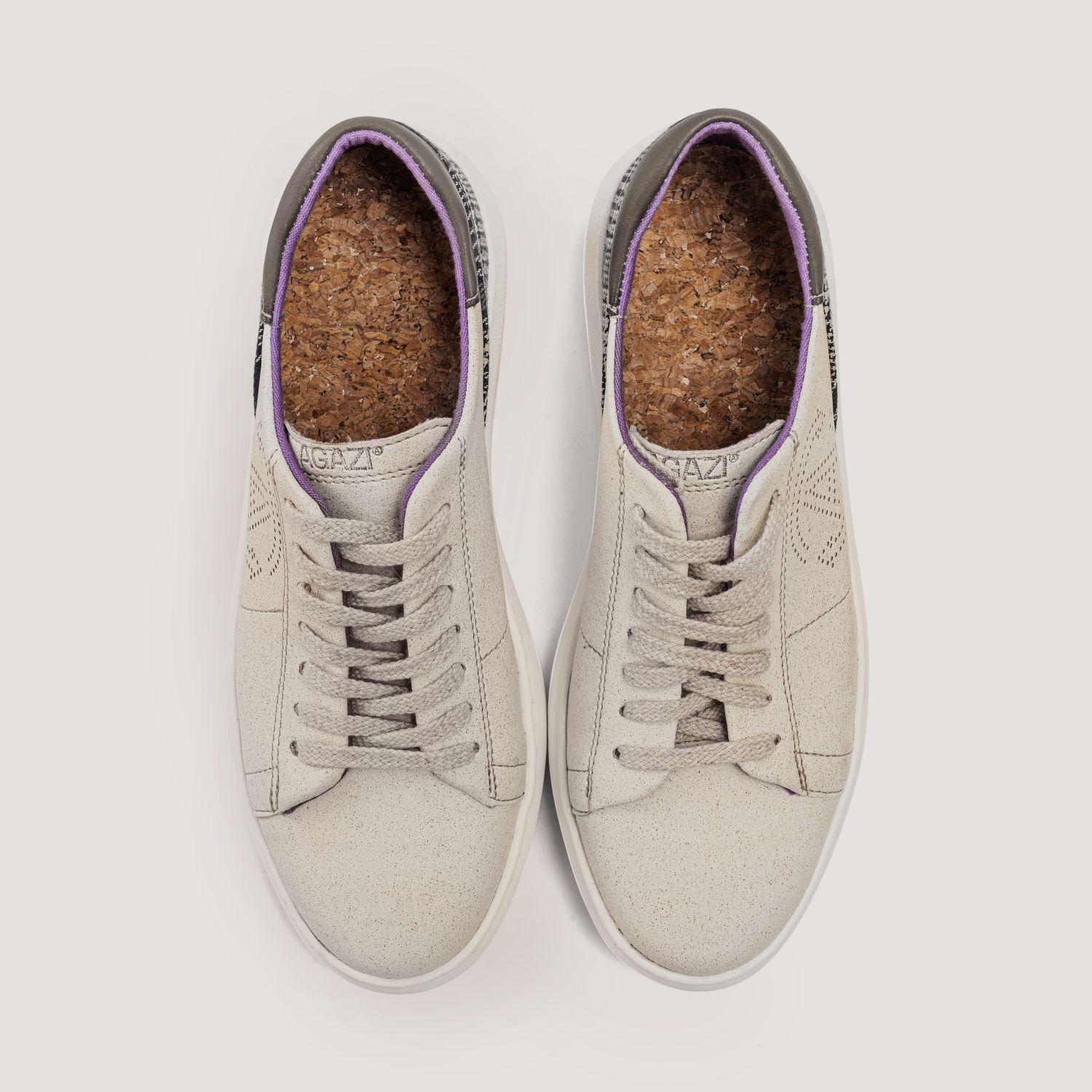 JANE - apple & corn sneakers - cappucino – front view