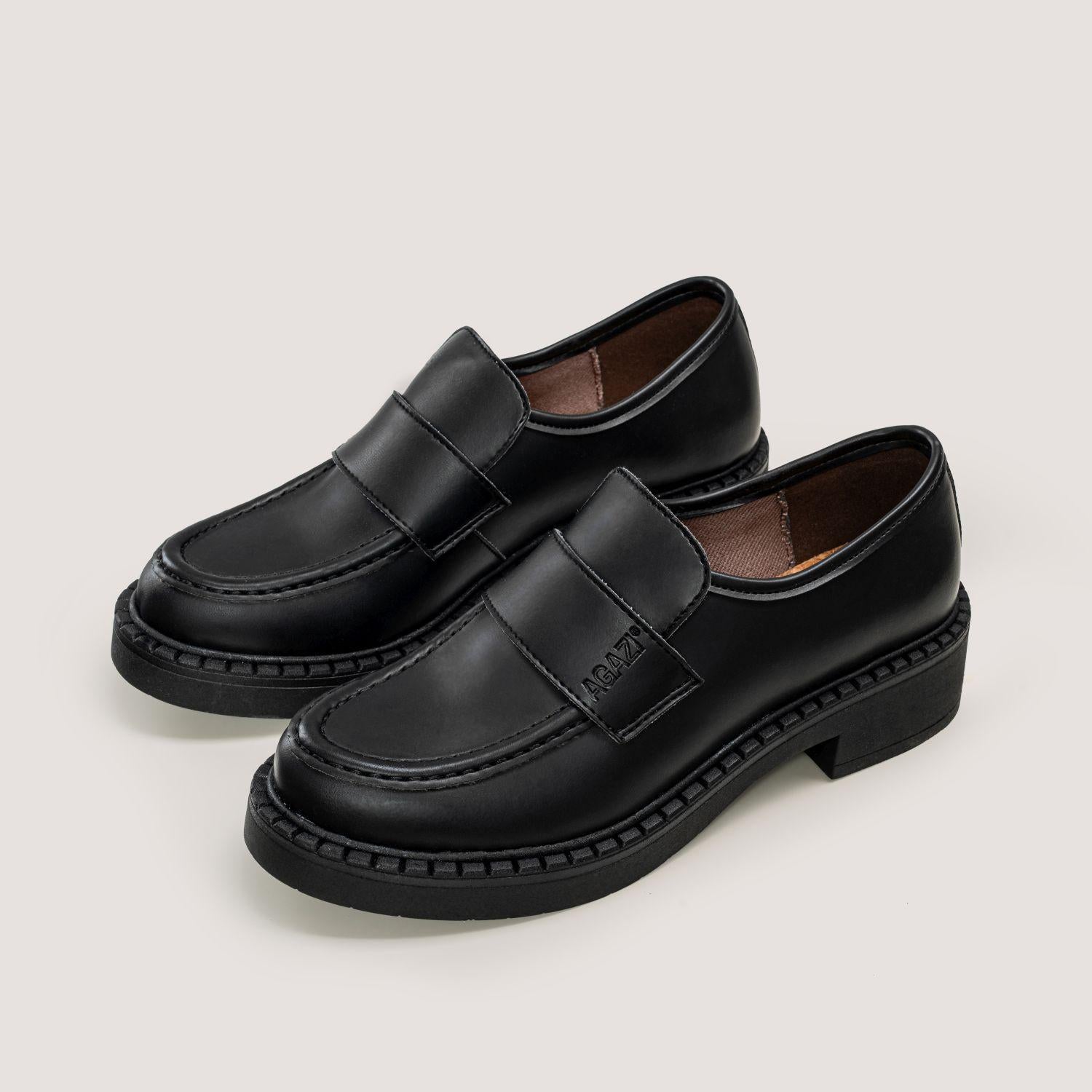 DIANE Vegan 3 in 1 Apple-Leather Loafers in Black