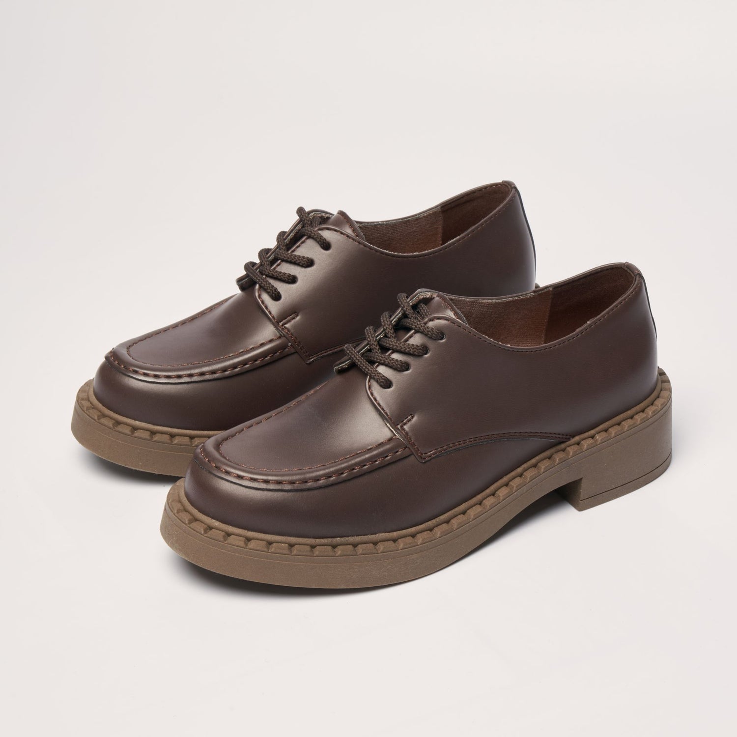 HELEN Brown Vegan Apple Leather Loafers