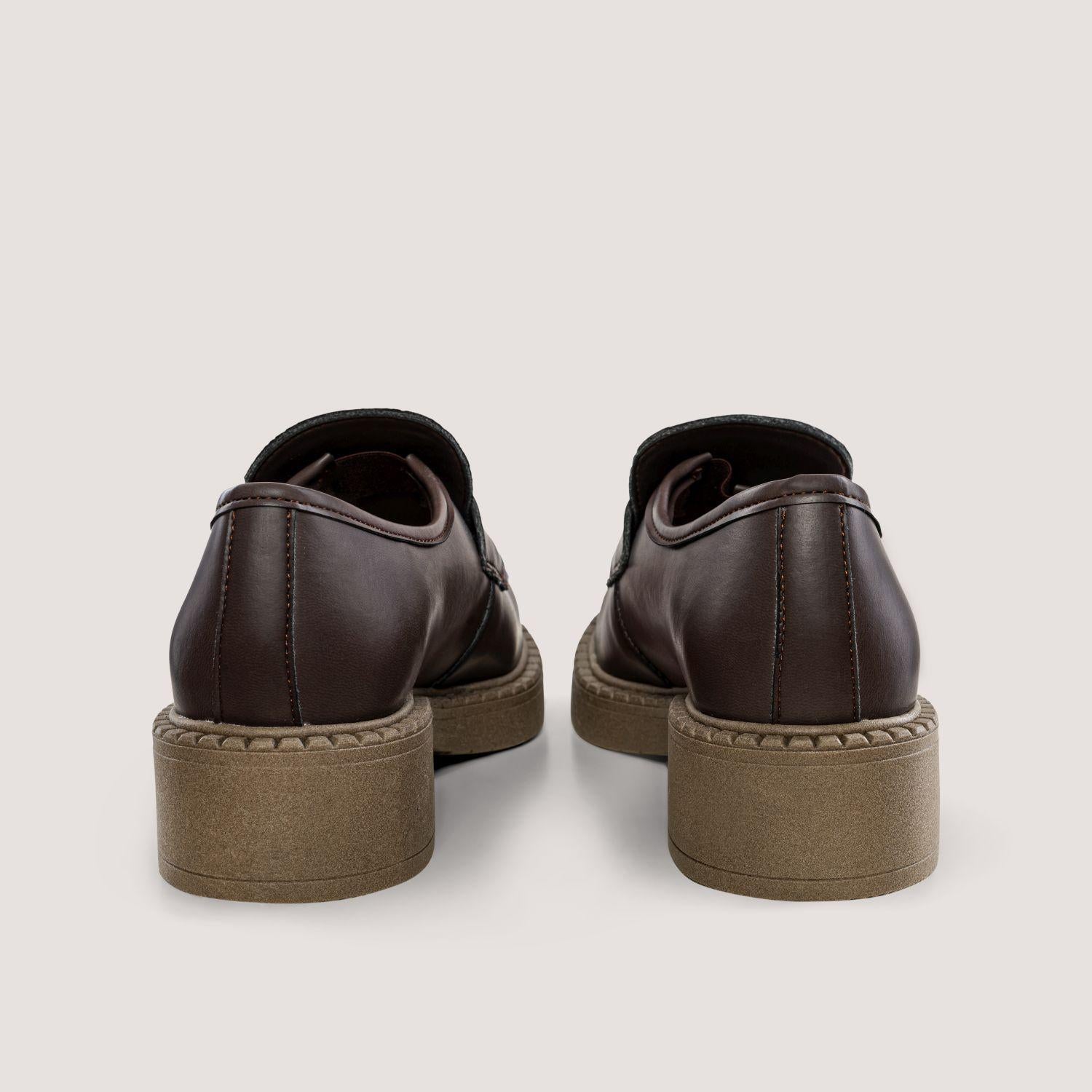 DIANE - 3 in 1 Apple loafers - chocolate, dark sole