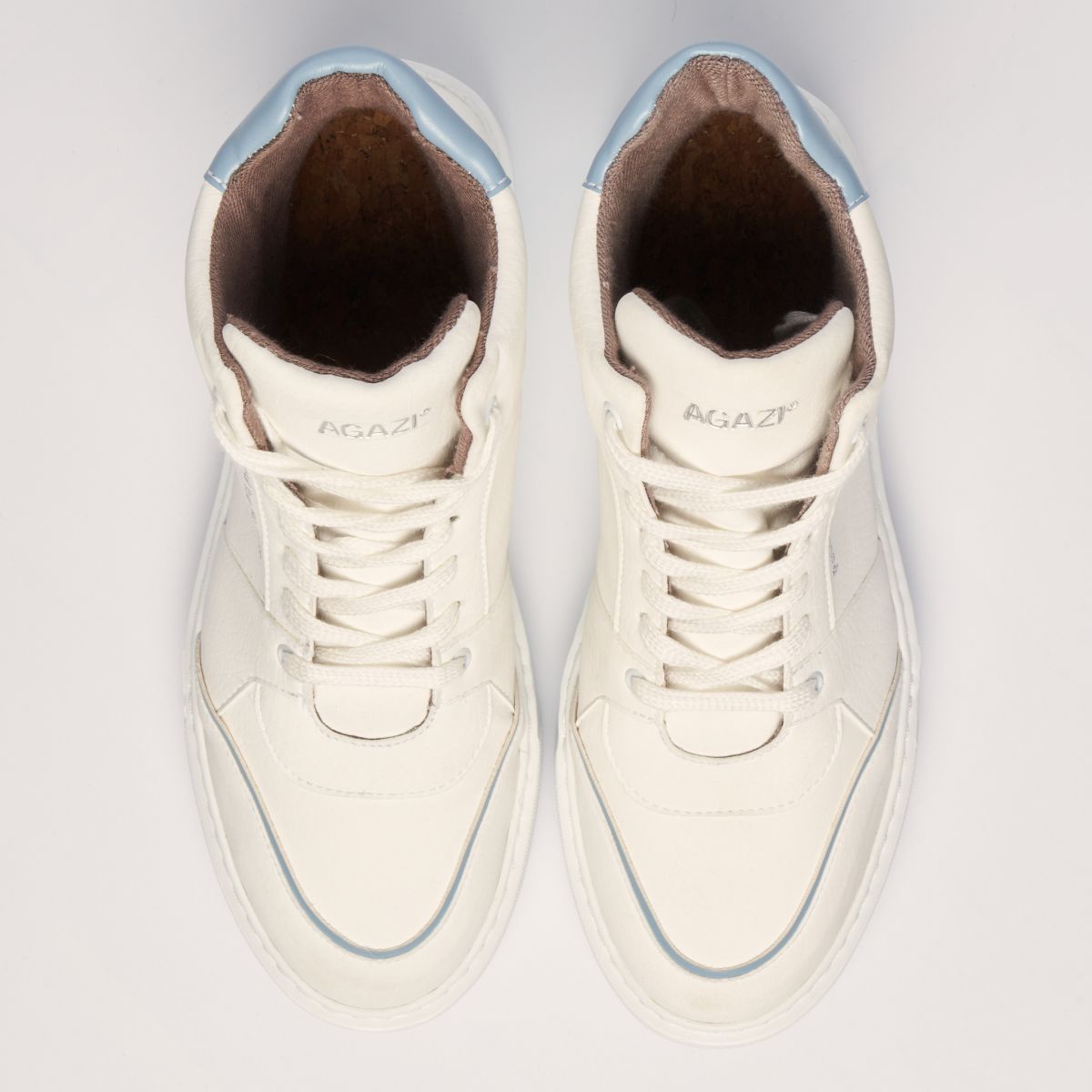 EMI plant-based sneakers – white&blue