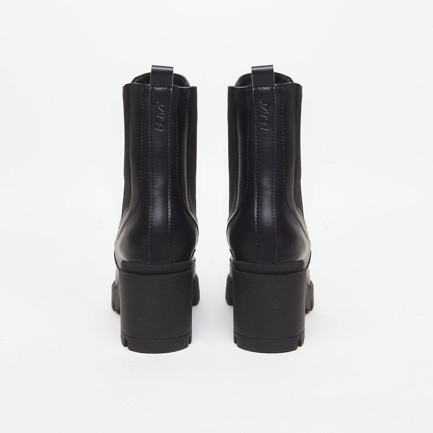 VICKY Schwarze Vegane Stiefel mit Absatz