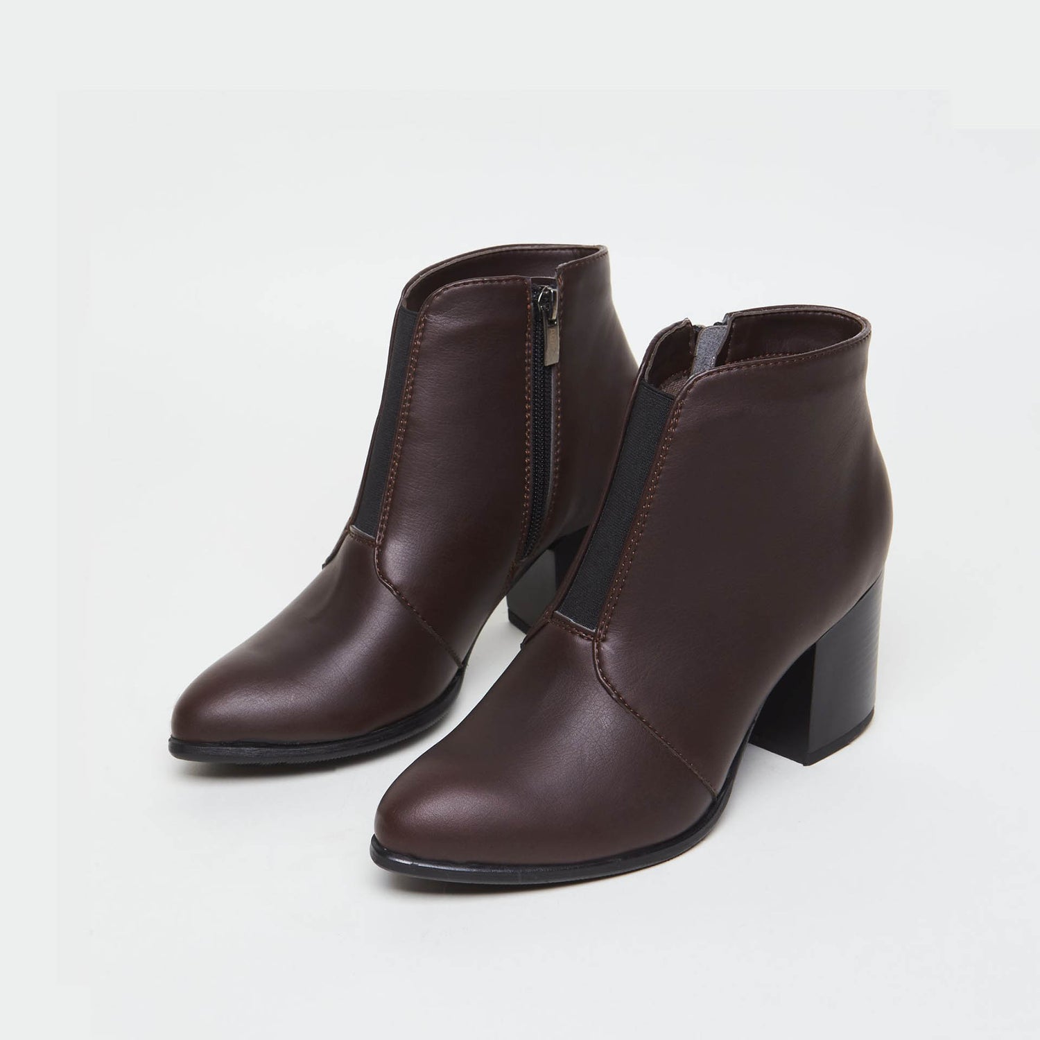 HANA plant based ankle boots: chocolate