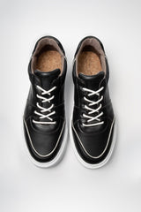 EMI low plant-based sneakers: black & white