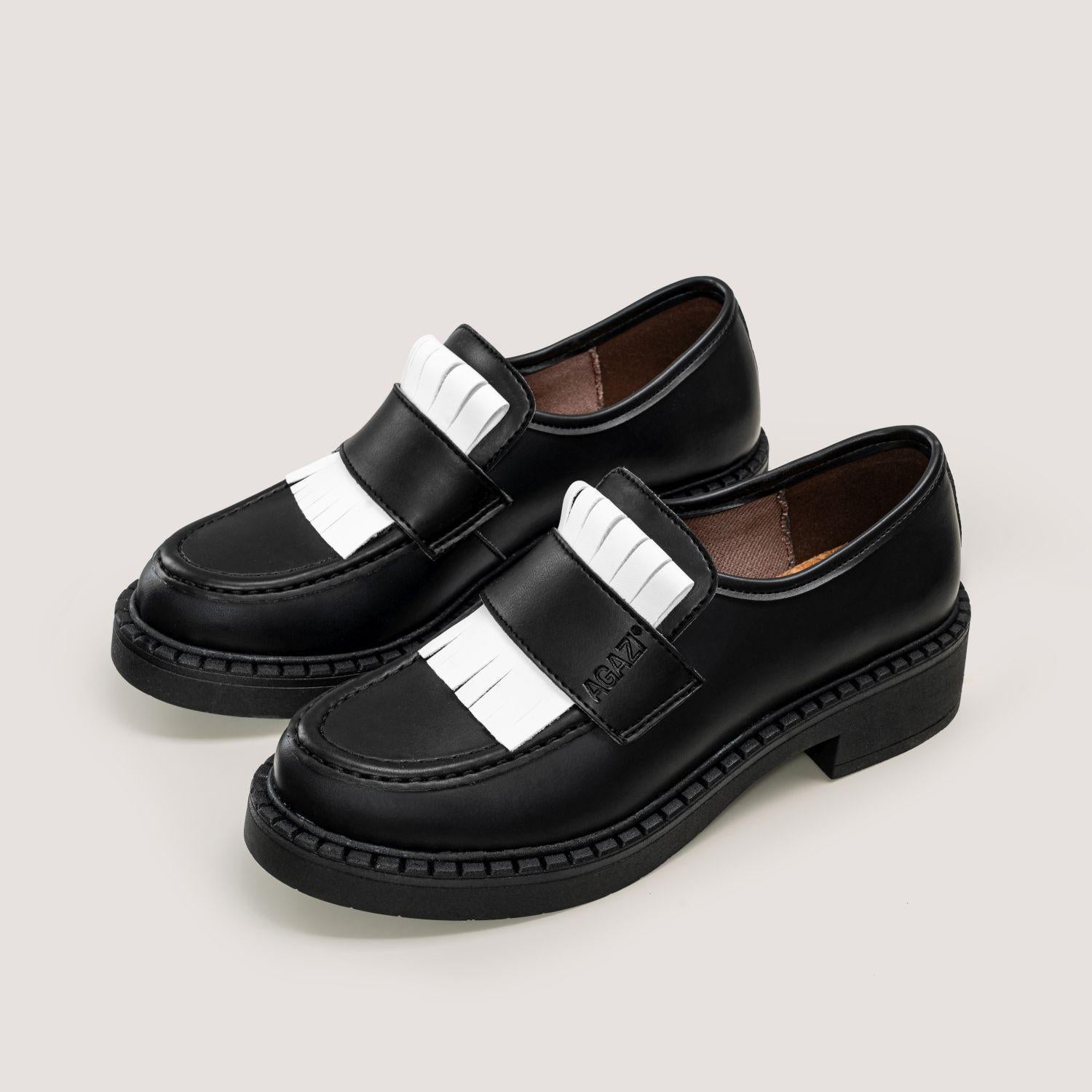 DIANE Vegan 3 in 1 Apple-Leather Loafers in Black
