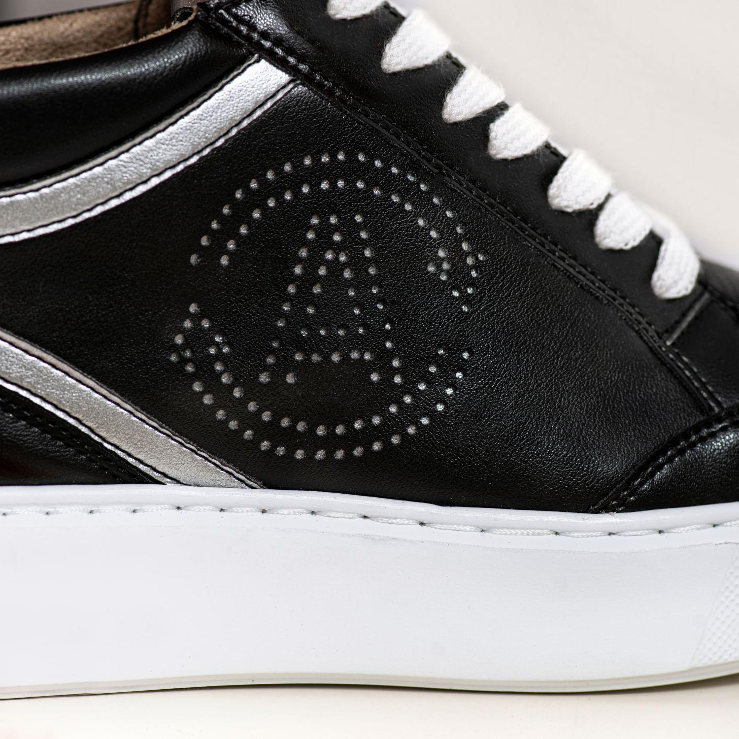 BLANKA Vegan Wine Leather Sneakers in black