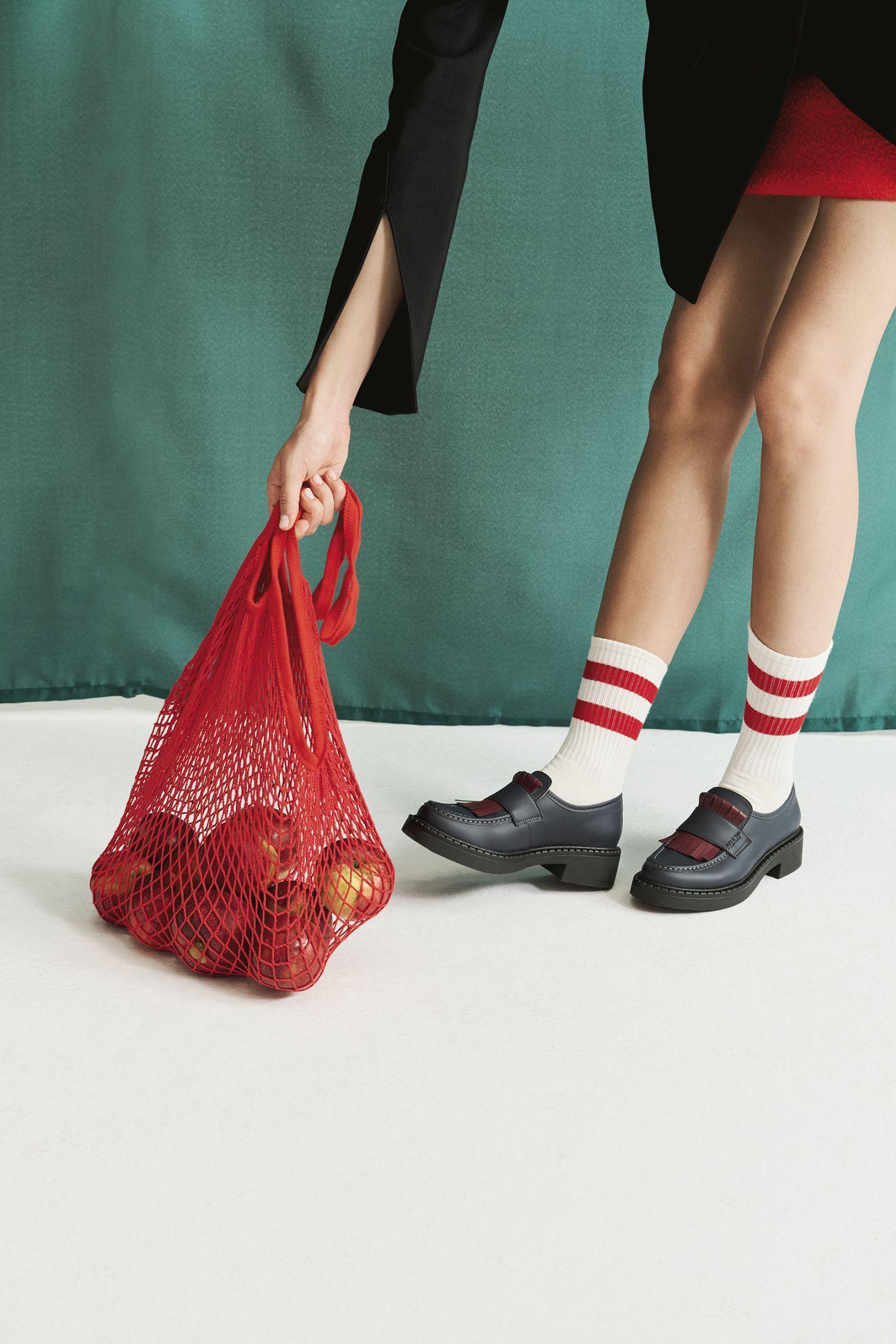 DIANE 3 in 1 Marineblaue Vegane Loafer aus Maisleder