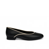 ISLA Black | Elegant Vegan Ballerinas in Apple Leather