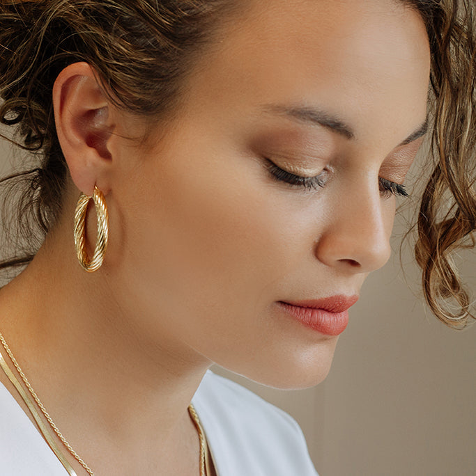 Luma Creolen silber