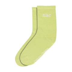 green socks vegan cruelty-free accessories size M and L elastic
