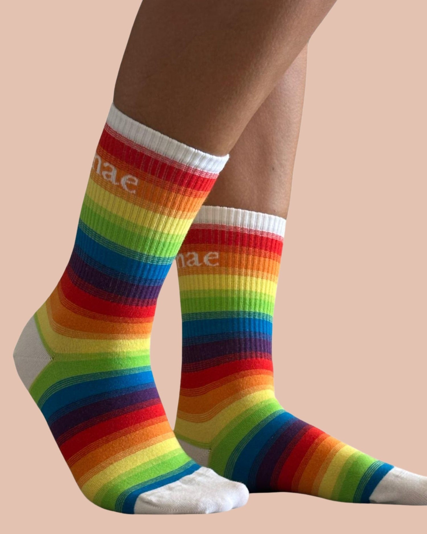 动物友好型LGTBI+袜子素食主义者友好 无残忍测试和L码弹性设计