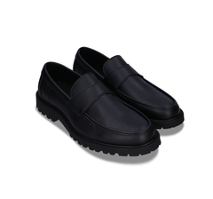 Herren-Slipper aus veganem Leder, schwarz, vielseitig, elegant, bequem, langlebig | NAE