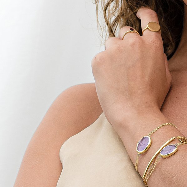 Sophia amethyst bracelet