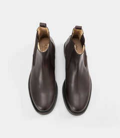 vegan chelsea boots brown