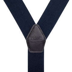 y-shape men vegan braces logo engraved