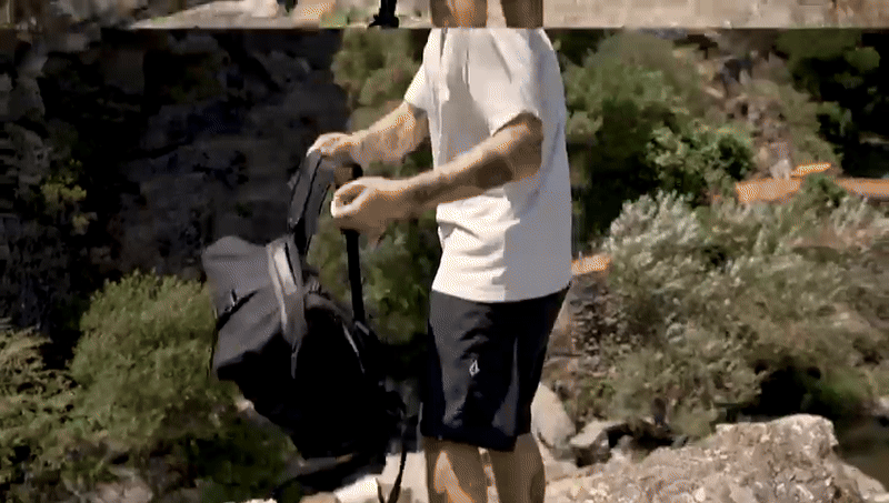 Nomad Hemp Rolltop Backpack in Black