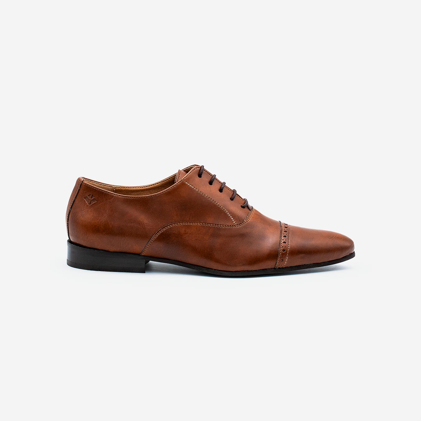 Watson Marron Glacé - Vegan Richelieu Oxford Shoe