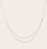 Elodie white topaz necklace