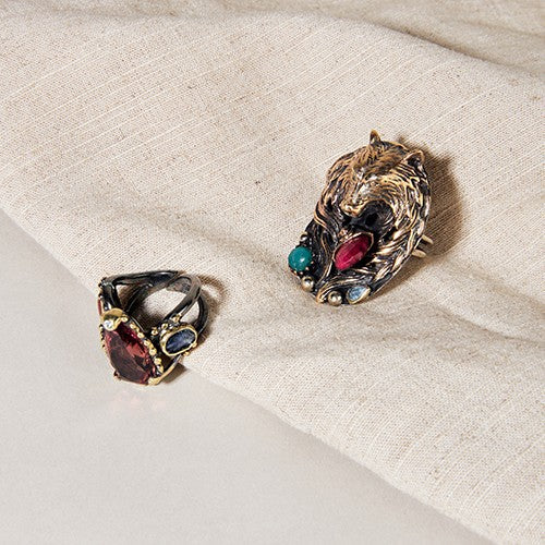 Gemstone splash ring